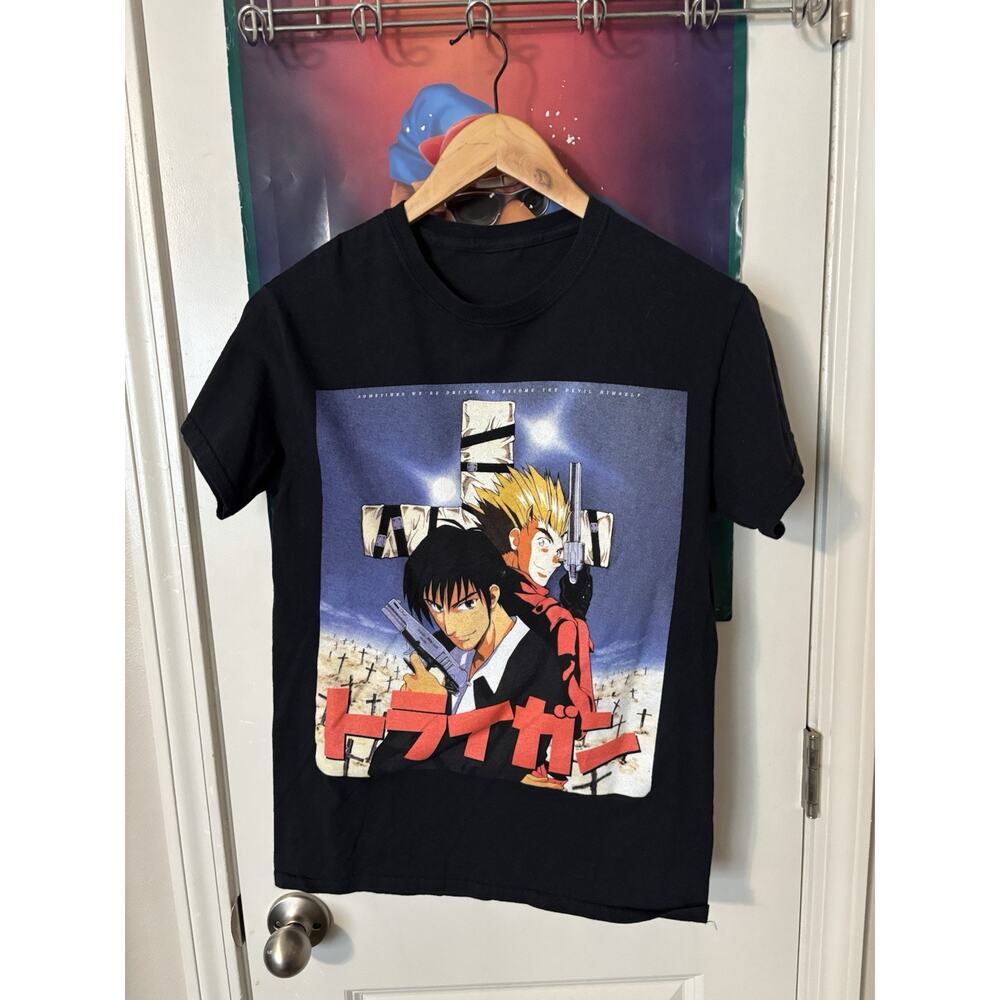 anime reprint  black shirt size n/a Trigun Maximum Rare Japanese